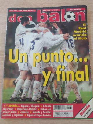 Pack de 5 revistas Don Balón 96-97.