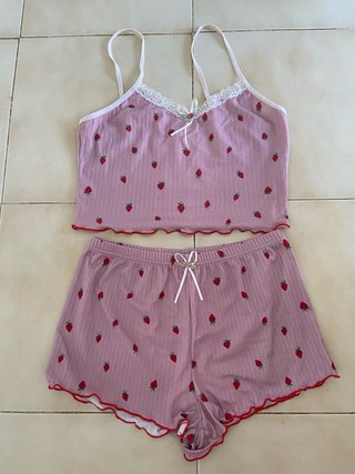 Pijama Verano Fresa