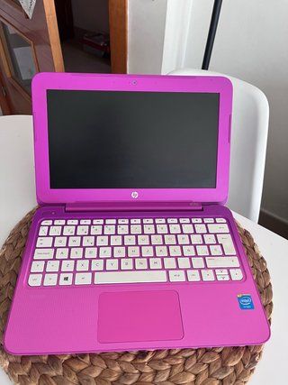 Mini portátil HP rosa
