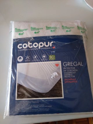 Protector Colchón Cama 80cm Cotopur (Sin estrenar)