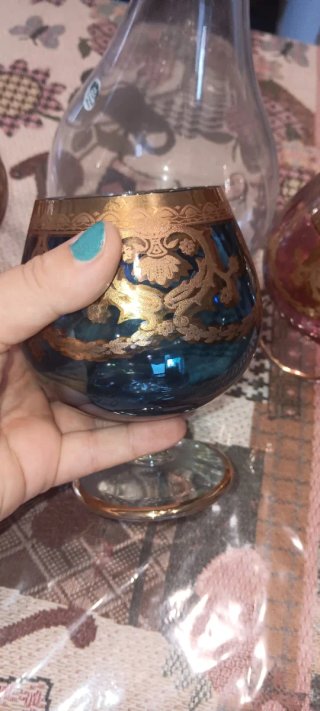 Set Brandy Bicchieri e Caraffa Vetro