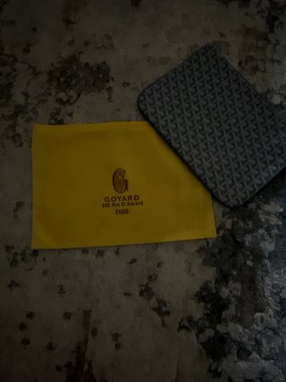 Pochette Goyard uomo grigio e giallo