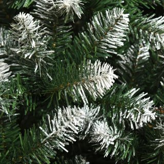 Árbol de Navidad con piñasvy efecto nevado natural