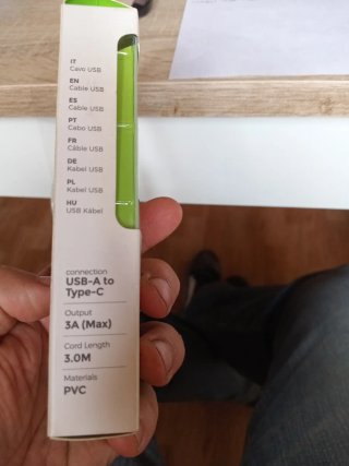 Cable USB A-C 3m HCB-05-C Aome