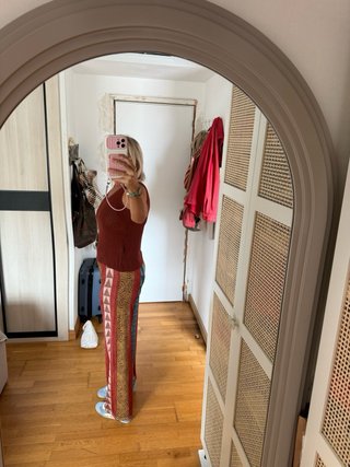 Conjunto Top Tirantes y Pantalón Estampado