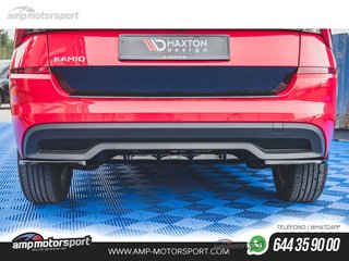 DIFUSOR TRASERO SKODA KAMIQ 2019-- NEGRO BRILLO