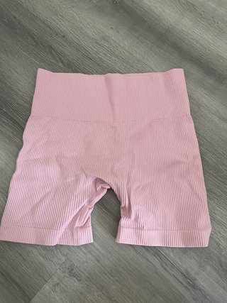 Mallas cortas deportivas rosas niña