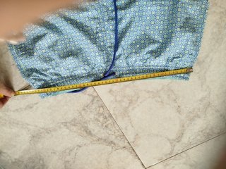 Costume da bagno fantasia geometrica con sachetto