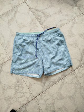 Costume da bagno fantasia geometrica con sachetto