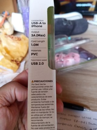 Cable USB Aome HCB-02-IP 1m Verde