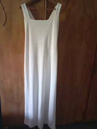 Vestido largo blanco de Pepa Bonett