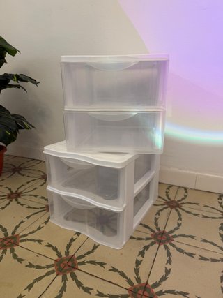 Cajoneras de plastico apilables (2 uds)