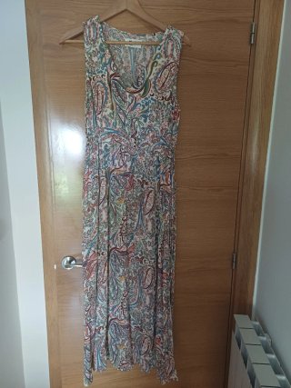Vestido largo Springfield multicolor