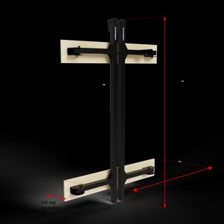 Rack musculación plegable de pared sentadillas/tracción