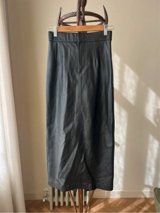 Falda tubo larga Zara negra