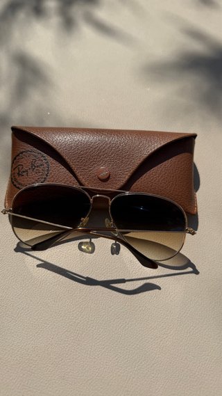 Gafas de sol Ray-Ban Aviator Marrón/Dorado