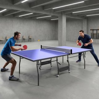 Mesa Ping Pong 274cm Ruedas Red 2 Palas Interior