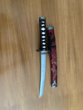Mini Katana / Tantō Decorativo Rosso