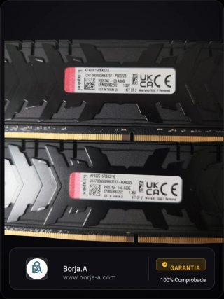Kingston FURY DDR4 16GB (2x8GB) 3200MHz C16