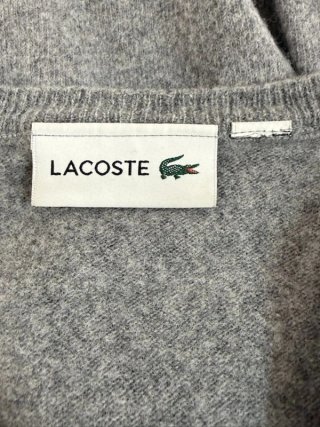 Lacoste Maglione Uomo Taglia 4 \ M Lana Grigio