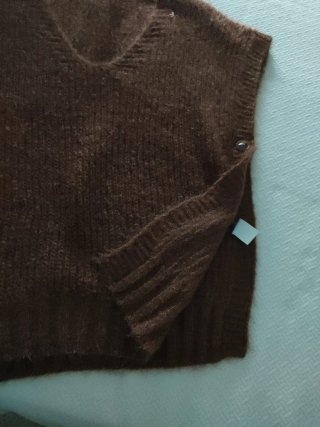 Gilet donna marrone