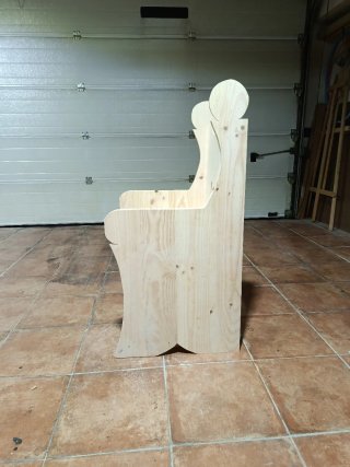 Banco rústico de madera