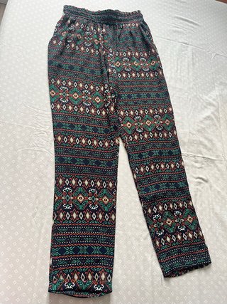 Pantalón palazzo estampado étnico boho