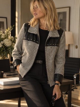 Chaqueta cazadora Blazer Cadena Pata de Gallo