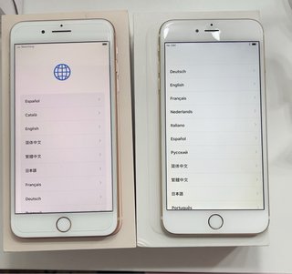 2 iPhones: 6 Plus y 8 Plus (Oro y Plata)