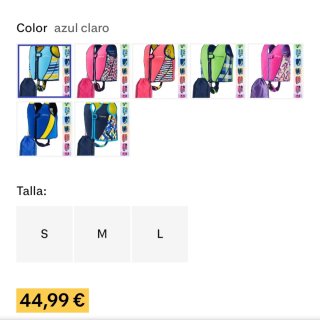 NUEVO Chaleco natación Neopreno Talla S Decathlon