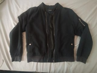 Chaqueta de tela estilo Bomber Clockhouse talla L