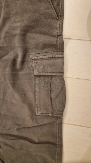 Pantaloni cargo uomo grigi Taglie forti