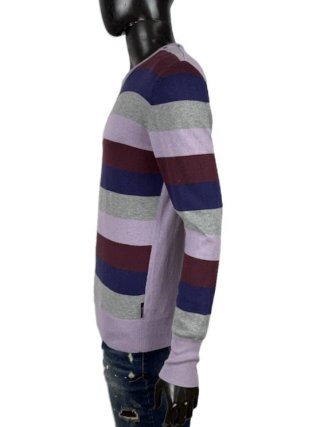 Liu Jo Uomo Maglione L \ 50 Cashmere Cotone Righe