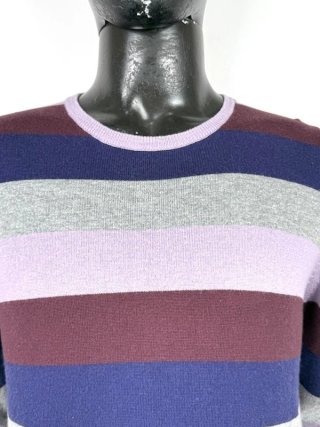 Liu Jo Uomo Maglione L \ 50 Cashmere Cotone Righe