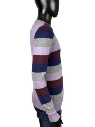 Liu Jo Uomo Maglione L \ 50 Cashmere Cotone Righe