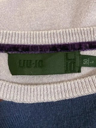 Liu Jo Uomo Maglione L \ 50 Cashmere Cotone Righe