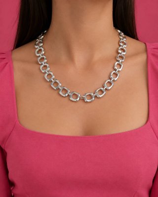 Collar de Aros en Plata 925 - 45/50cm
