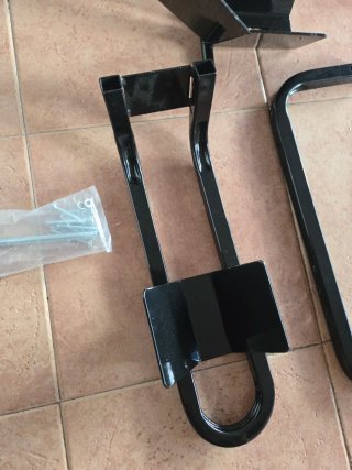 HOMCOM Caballete de Moto Delantera para Ruedas