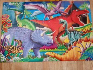 Puzzle Gigante Glow in the Dark Dinos