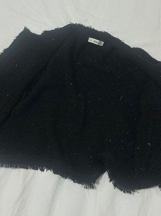 Giacca Zara corta nera con fili lurex taglia L