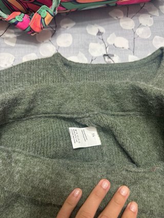 Conjunto Shein Lana Verde Militar Talla M
