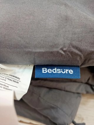 Edredón para Cama 80/90 Acolchado 155x220 cm Gris
