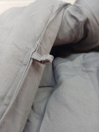 Edredón para Cama 80/90 Acolchado 155x220 cm Gris