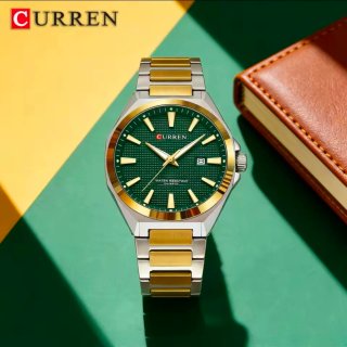 Orologio CURREN Uomo Oro e Verde
