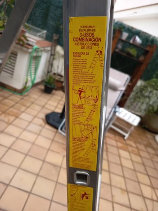 Escalera aluminio 3 funciones