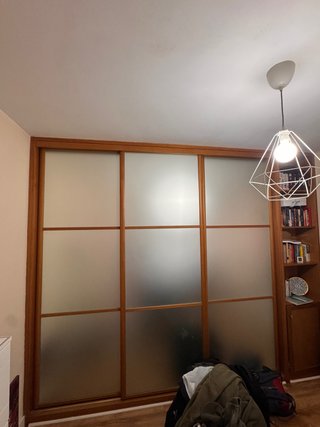 Puertas correderas armario madera