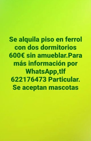 Alquiler de piso