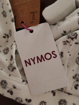 Reggiseno Nymos bianco con fiori