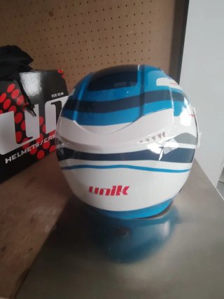 Casco Moto Jet Unik Talla L Blanco