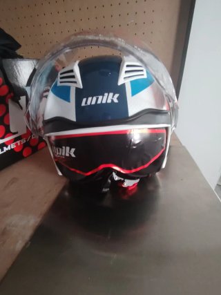 Casco Moto Jet Unik Talla L Blanco